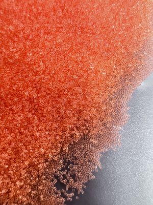 qualità  Orange Plastic Blasting Media 0.5mm  Round Polyamide Polishing Sands fabbrica
