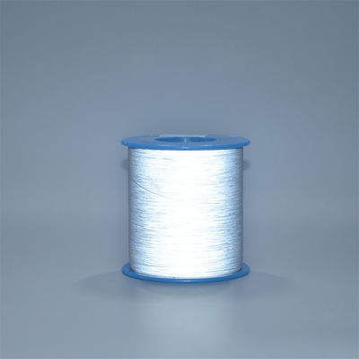 0.2MM Colore grigio naturale Striscia riflettente di luce elevata Filtro riflettente Filato riflettente