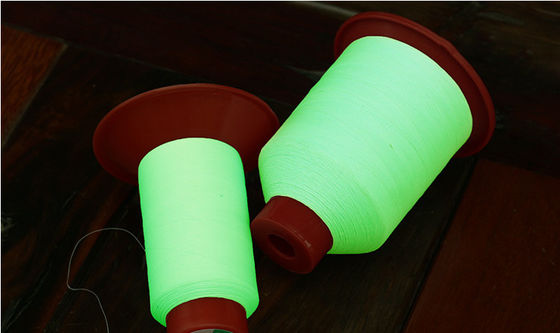 150D Glow In The Dark Yarn Crochet Verde Filtro di ricamo luminoso