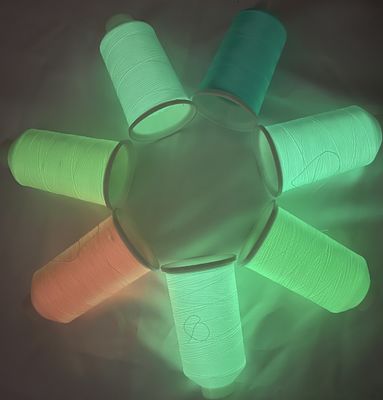 150D Glow In The Dark Yarn Crochet Verde Filtro di ricamo luminoso