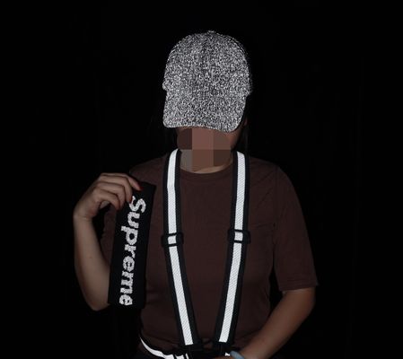Filati grigi con filo riflettente Poliestere per cucire