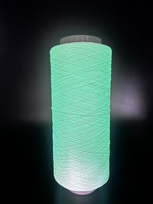 Materiale di poliestere di filato bianco luminoso con 8 ore di tempo di illuminazione