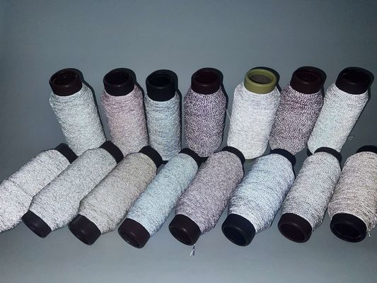 Colore grigio Filato riflettente di alta qualità Filato riflettente di cucitura riflettente Filato ricamo riflettente