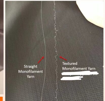 Filati di monofilamenti 20D 30D Twist di colore brillante Filati di monofilamenti poliesteri per calzini Filati di monofilamenti a maglia