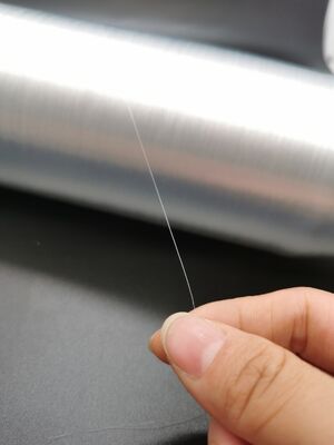 Manica intrecciata PET nero puro Mono Filamento Filato Maglieria Tessitura Monofilamento Filato Poliestere Manica intrecciata espandibile